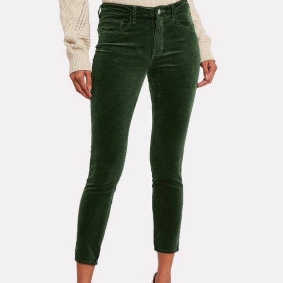 L'AGENCE Denim - L’AGENCE Margot Velvet High Rise Skinny Jeans Sz: 25